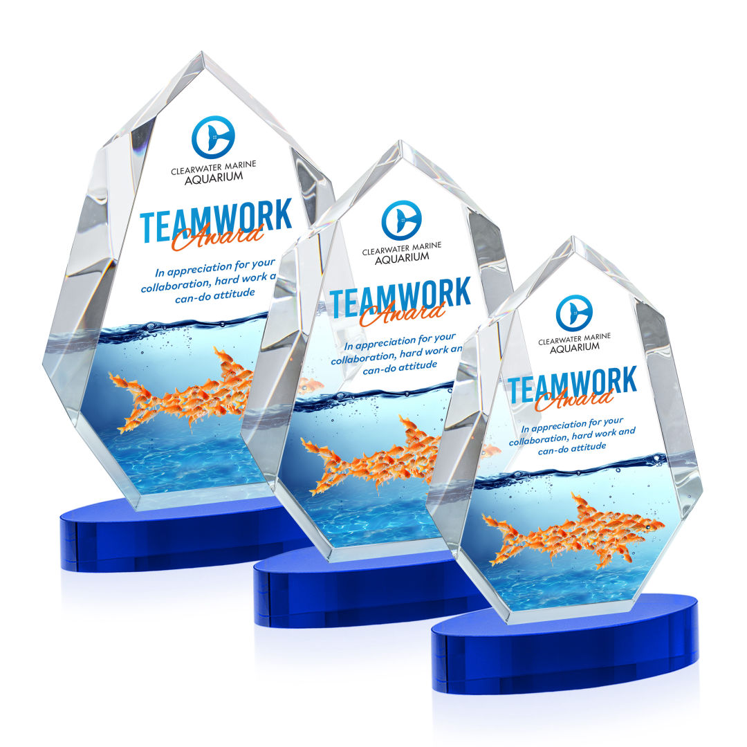 Norwood VividPrint™ Award on Alberton Base - Blue 3