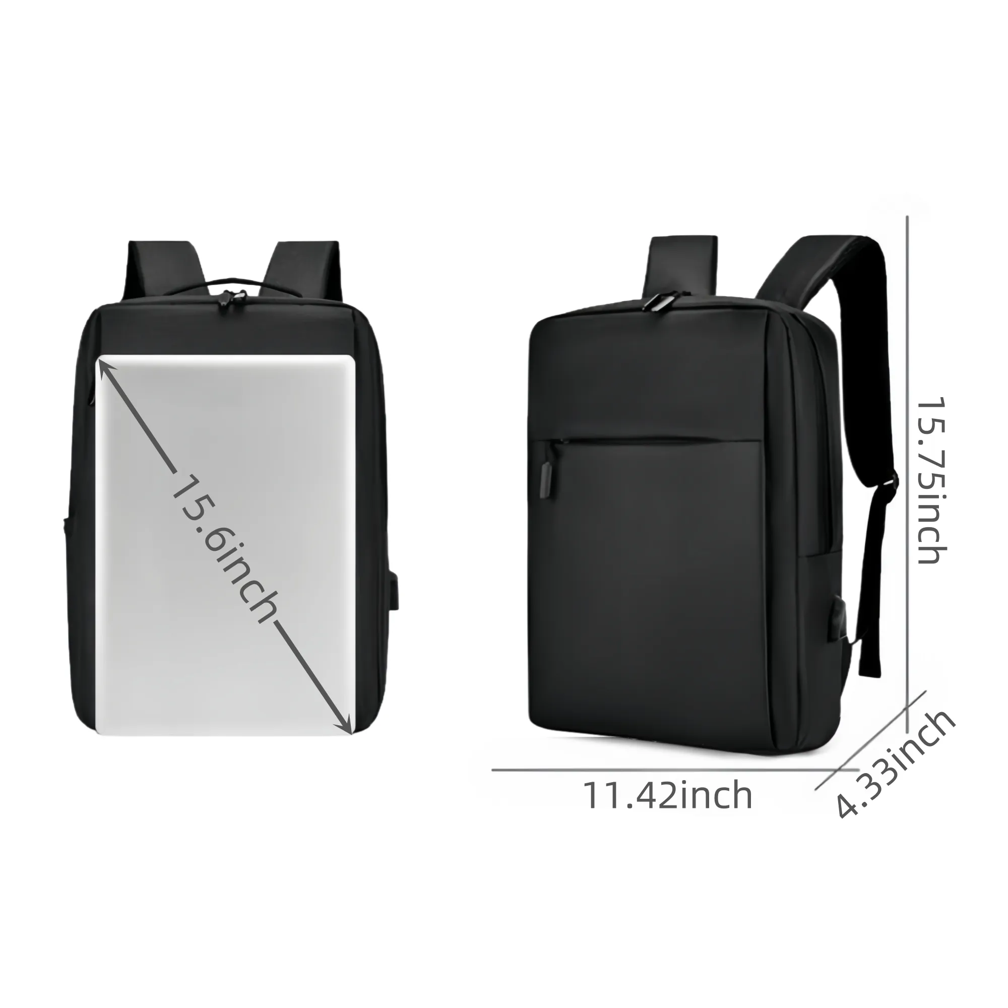 15.6 Inch Business Laptop Backpack With USB Port 6
