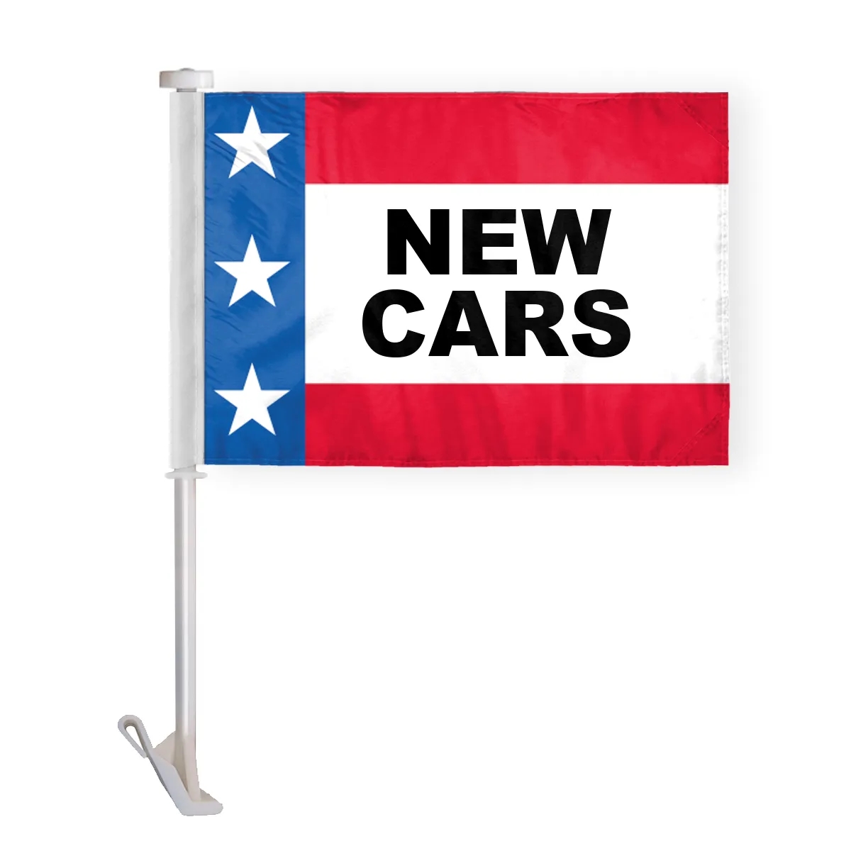 10.5" x 15" Patriotic Message Car Flag - wPoly 1 Ply 2