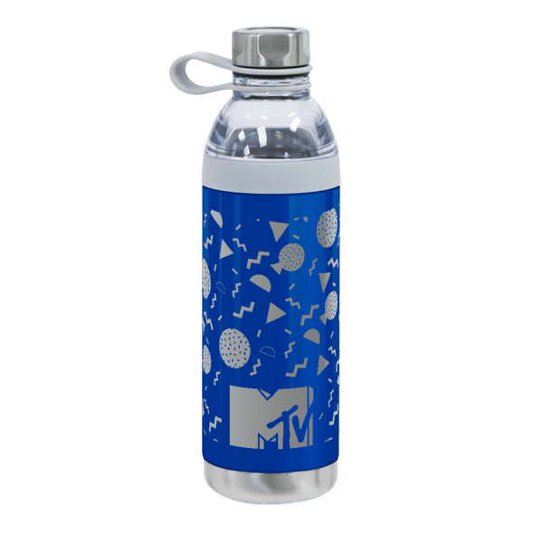 Dual Opening Stainless Steel Water Bottle - 20 Oz., custom water bottle with logo imprint 46