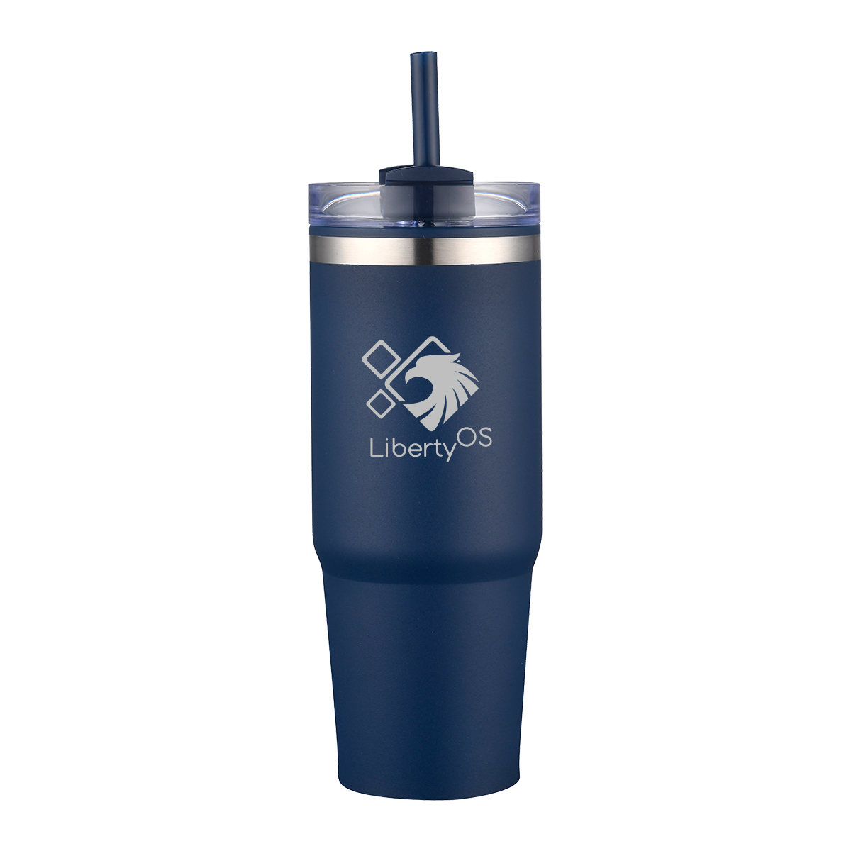 EcoSip 30oz Stainless Steel Outer Tumbler with PP Inner & Straw 16