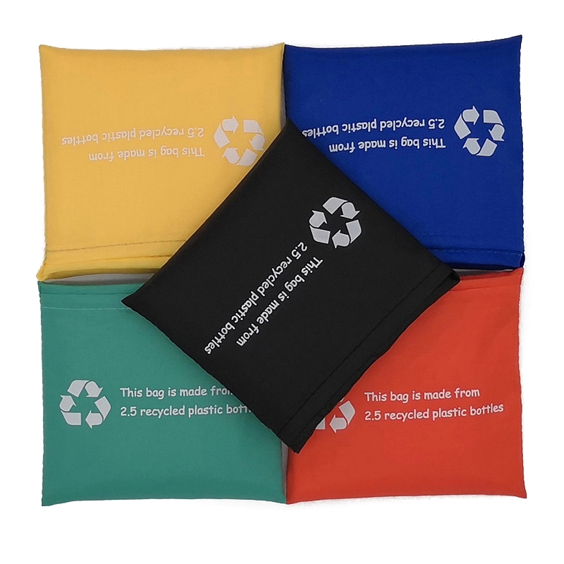 RPET Polyester Foldable Grocery Shopping Bag 5