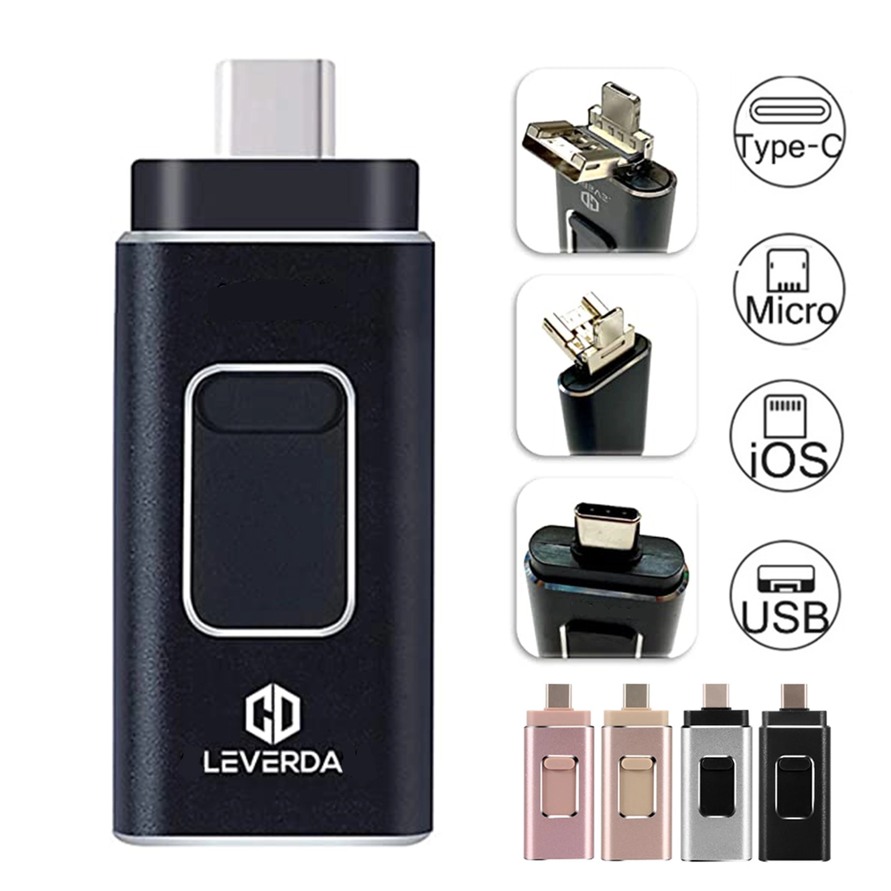 4-in-1 8GB Photo Stick USB Flash Drive 2