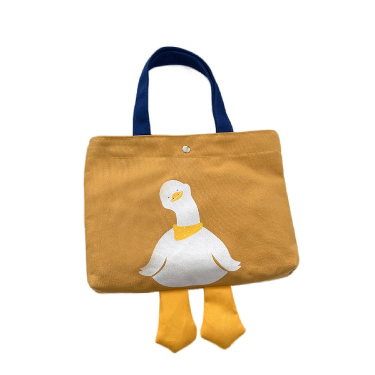 Simple Canvas Cute Duck Tote Bag 3