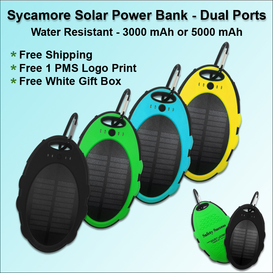 Sycamore Solar Power Bank 3000 mAh