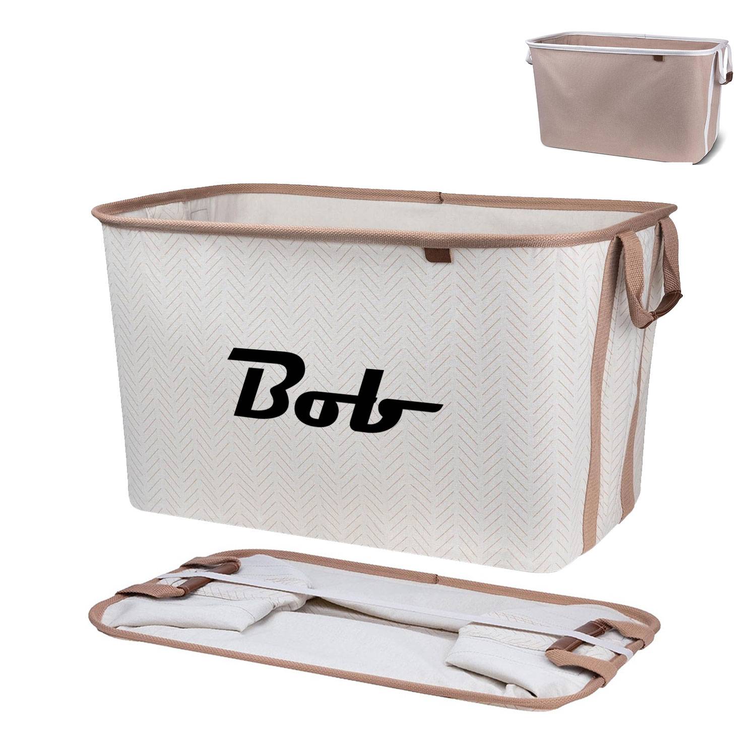 Foldable, durable and sturdy clothes storage basket. 10