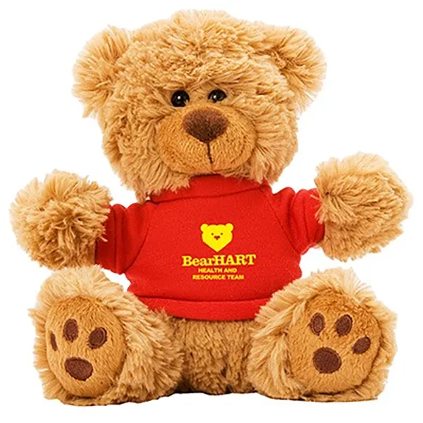 6" Plush Teddy Bear With Choice of T-Shirt Color 7