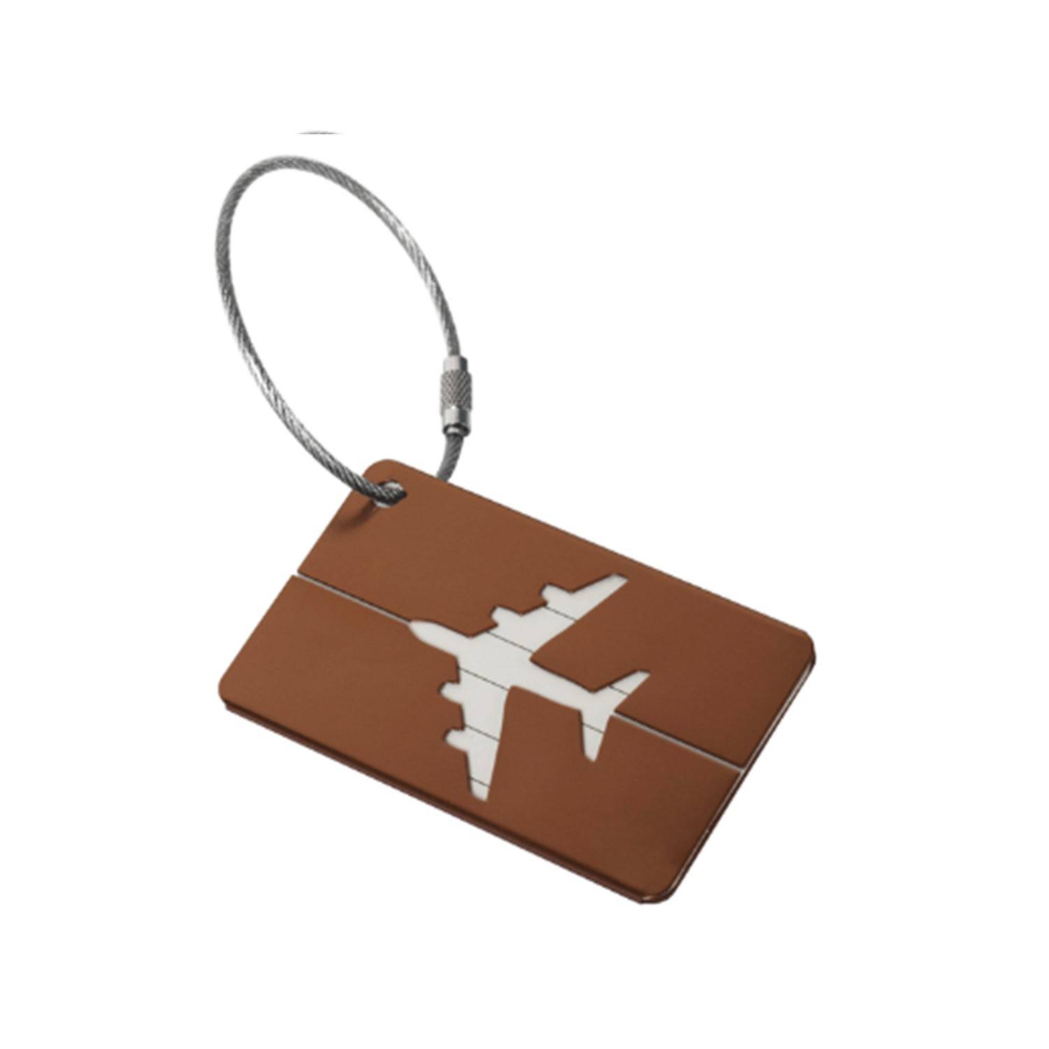 Aircraft-shaped Aluminum Luggage Tag 7