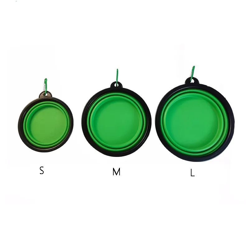 Folding Dog Bowls with Carabiner 5