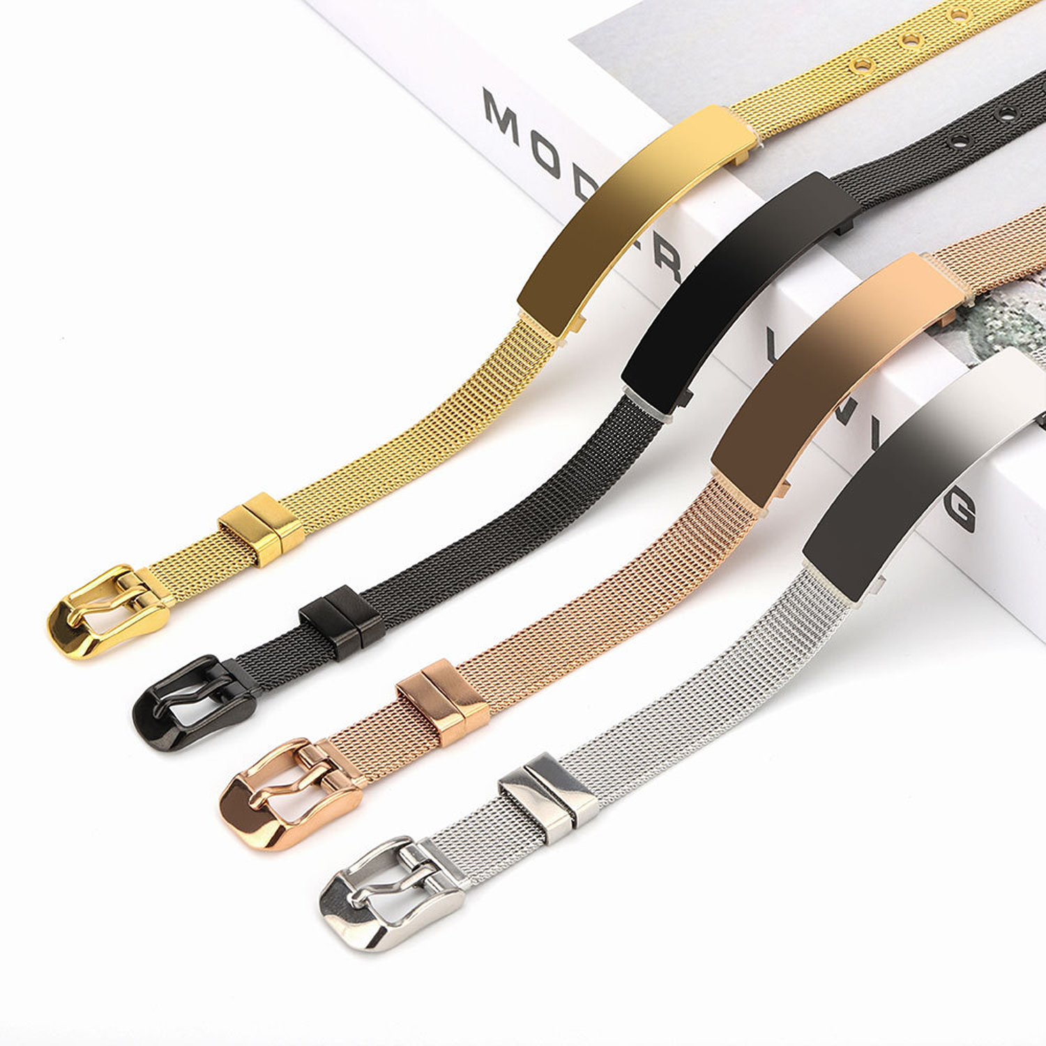 stainless steel DIY engraved bracelet 4