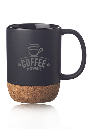 15 oz Matte Cork Bottom Ceramic Mugs 2