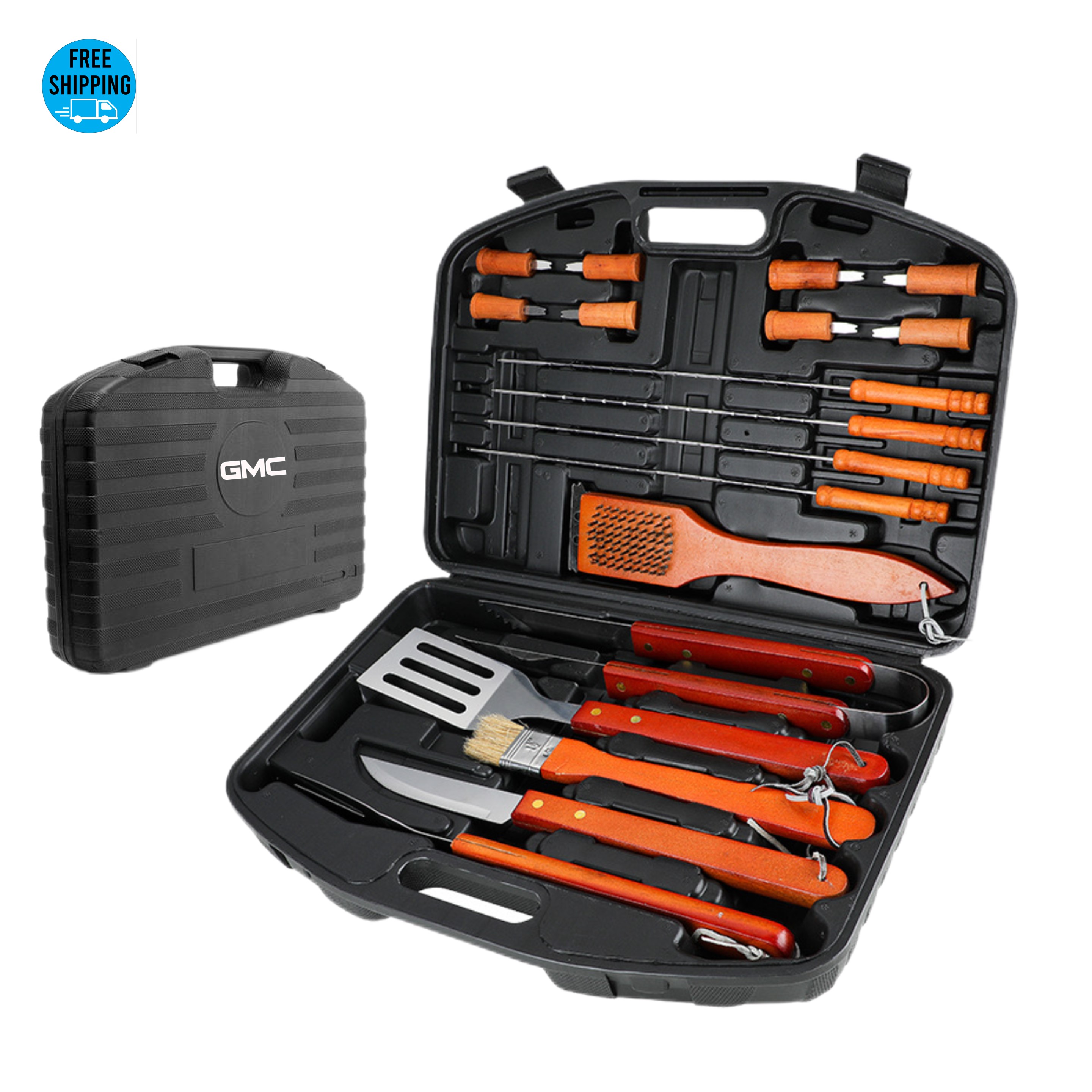 18-Piece BBQ Tool Set in Plastic Case - OCEAN 3