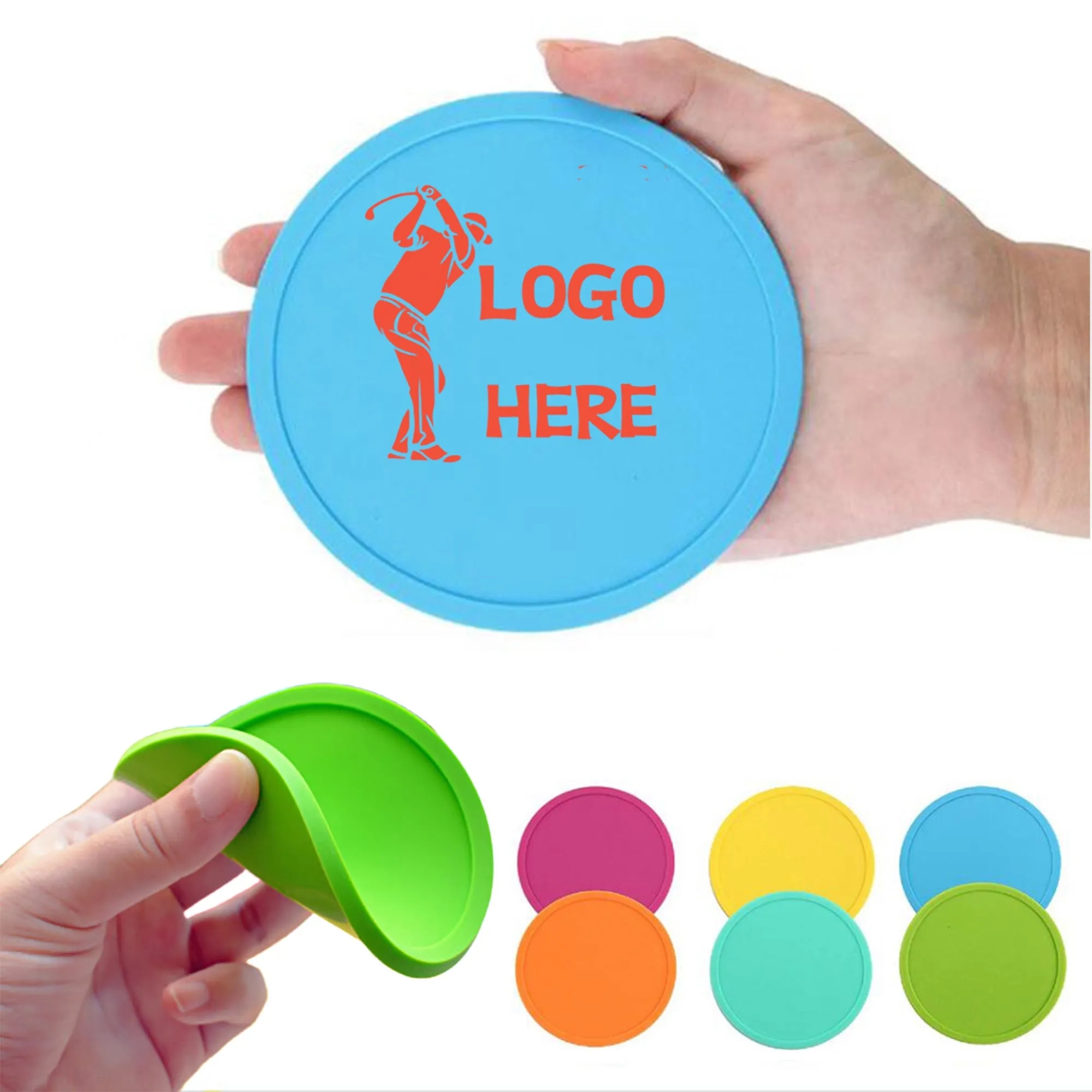 MOQ50 Silicone Cup Coaster 5