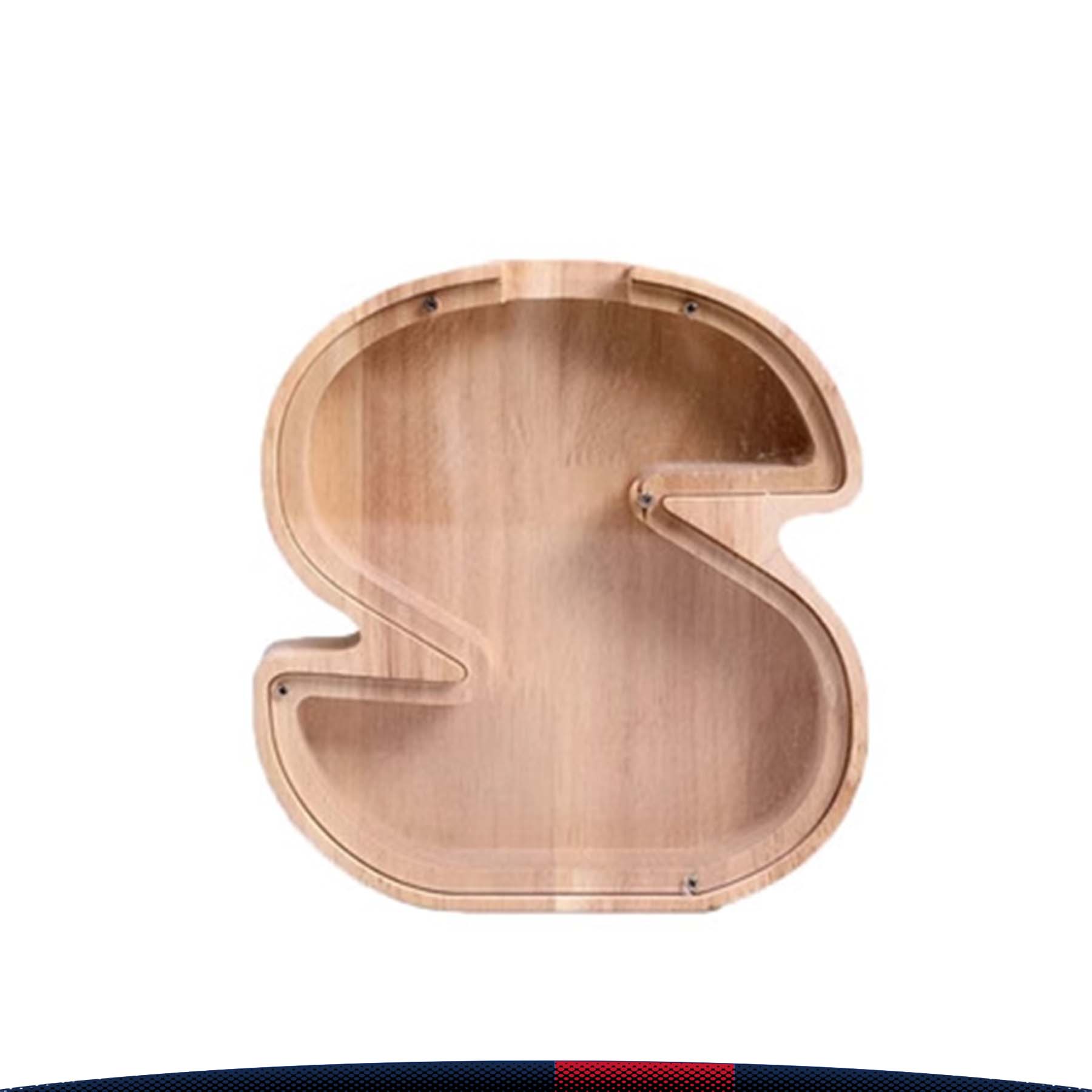 Wooden Letter Money Jar 4