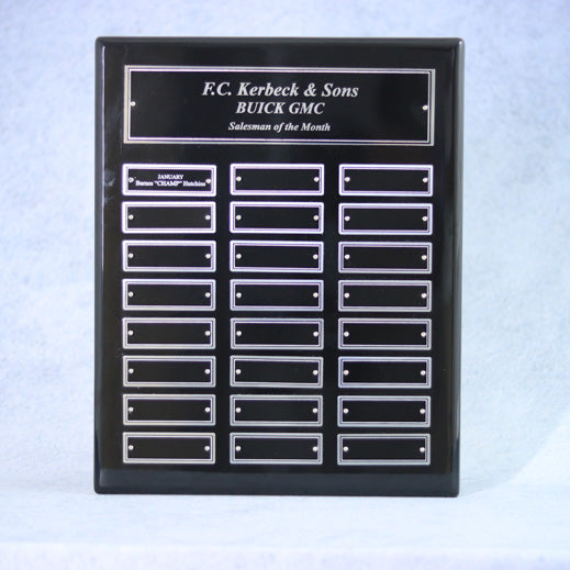 Perpetual Ebony Piano Finish Plaque 3