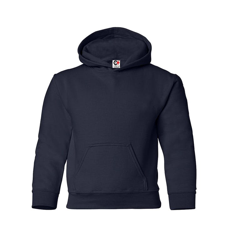 Kids' Hooded Pullover Navy Large, custom hoodie or sweatshirt with logo imprint 2