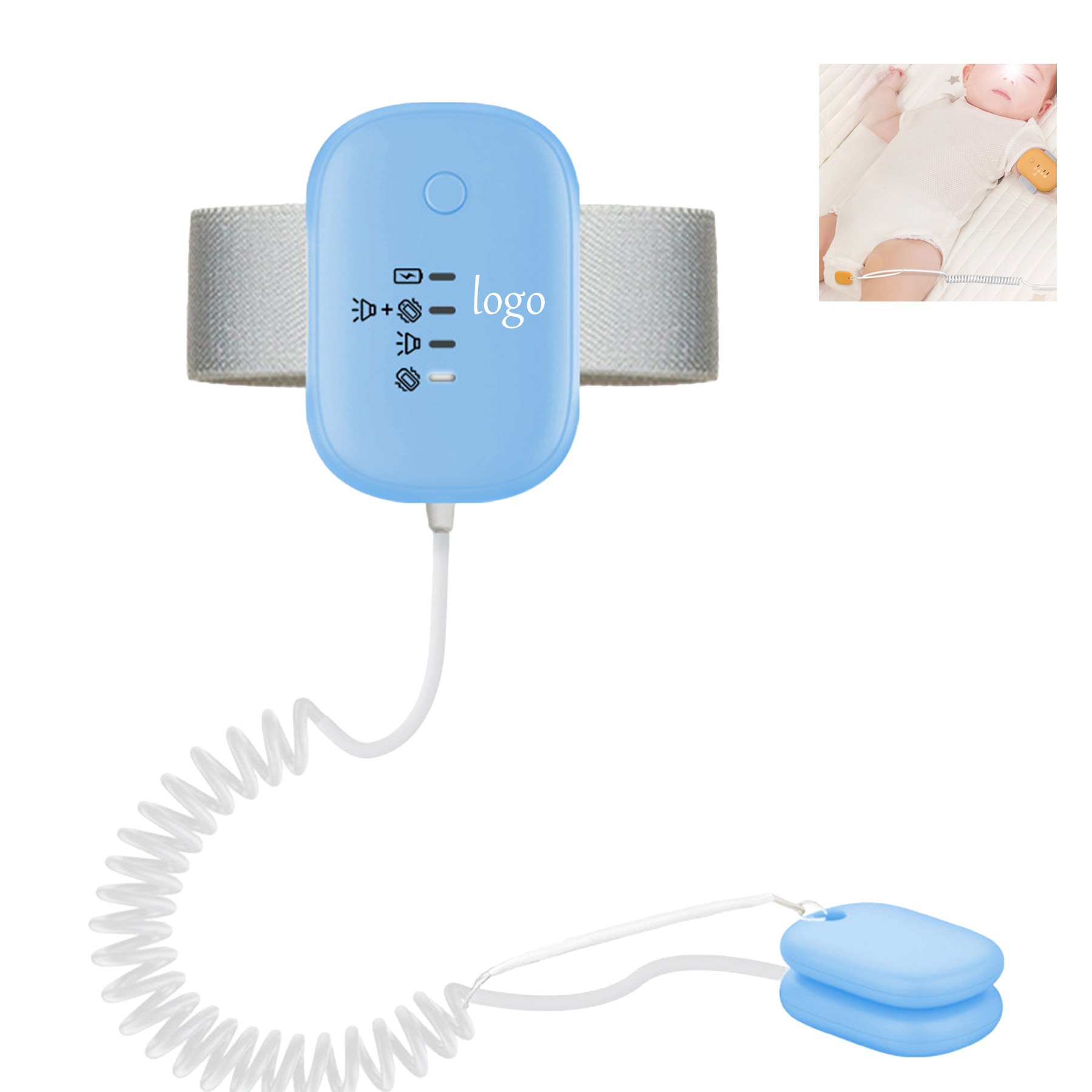 Wired Bedwetting Alarm with Magnetic Sensor 2