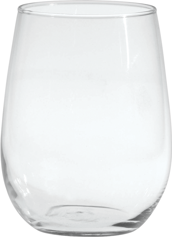 17 oz. Vina Stemless White Wine - Deep Etched 6