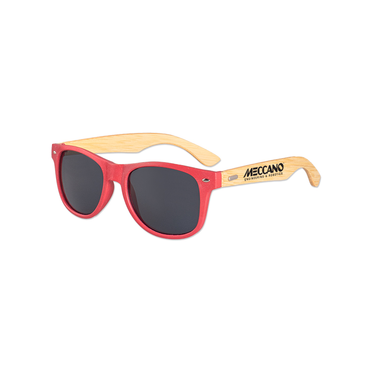 Wheat Straw Frame Iconic Bamboo Arm Sunglasses 2