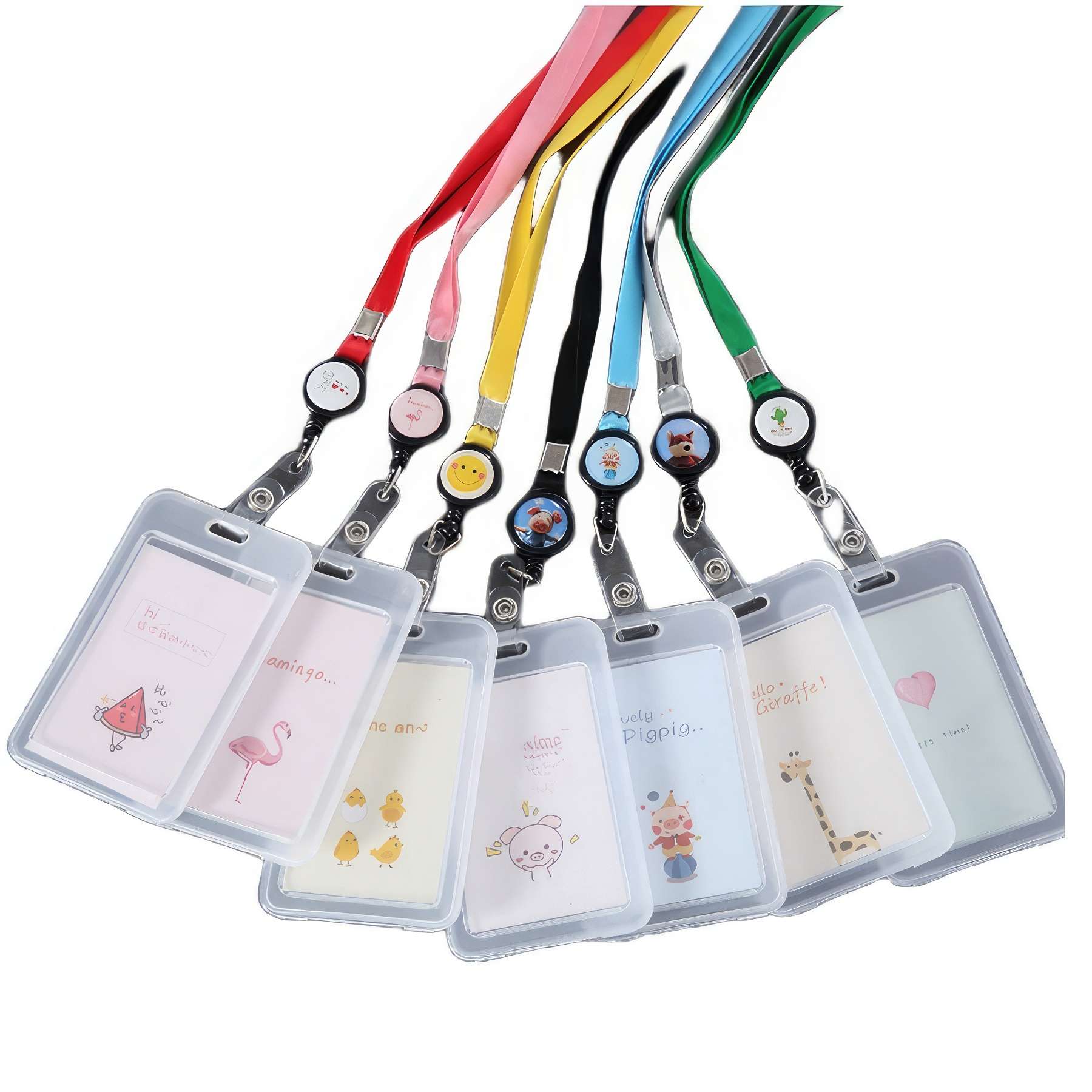 Polyester Lanyard with Retractable Reel Clip & Card Holder 3