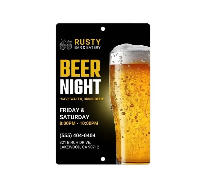 Custom Beer Signs(1' x1') SQFT 4