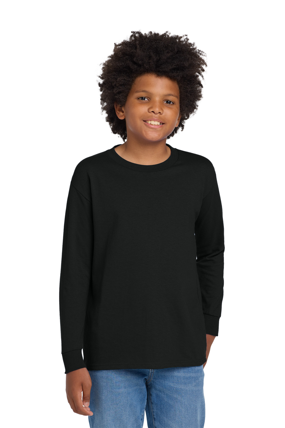 Gildan Youth Heavy Cotton 100% Cotton Long Sleeve T-Shirt. 5400B 32