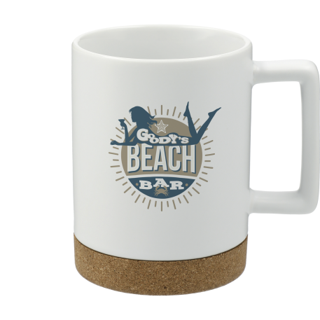 Bates 15oz Ceramic Mug w/ Cork Base 66