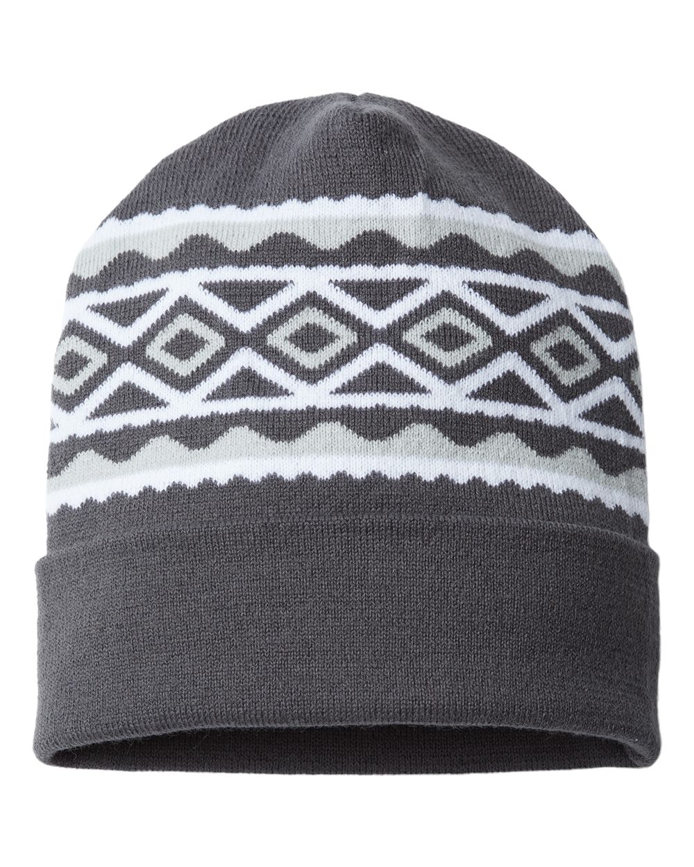 USA- Made Diamond Cuffed Beanie - RKD12 9