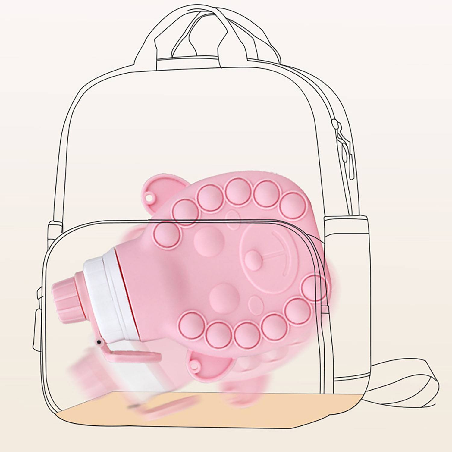 16.5oz creative silicone folding kettle 6