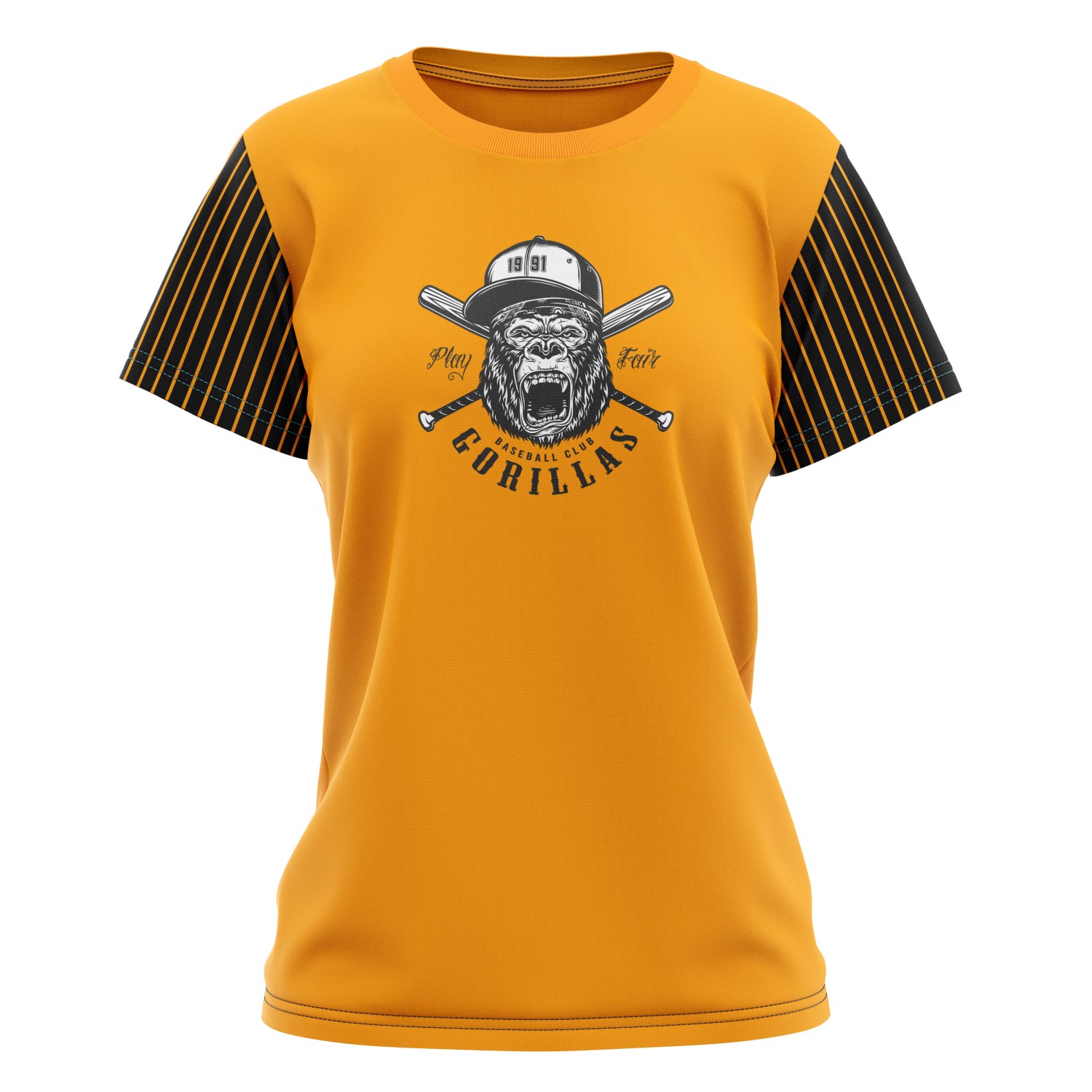 Women's Premium Full Sublimation Crew Neck Baseball Fanwear Jersey 1
