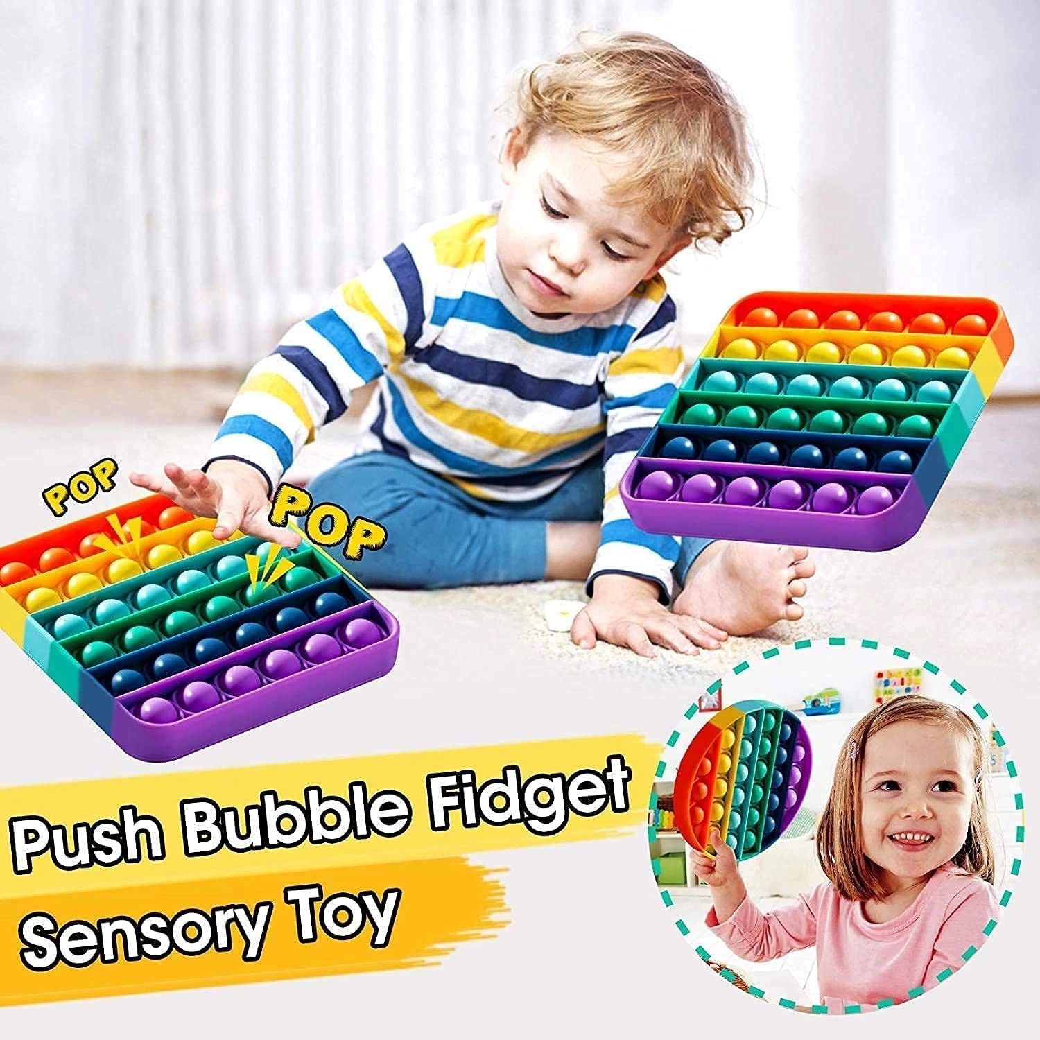 Square Bubble Sensory Fidget Toy 3