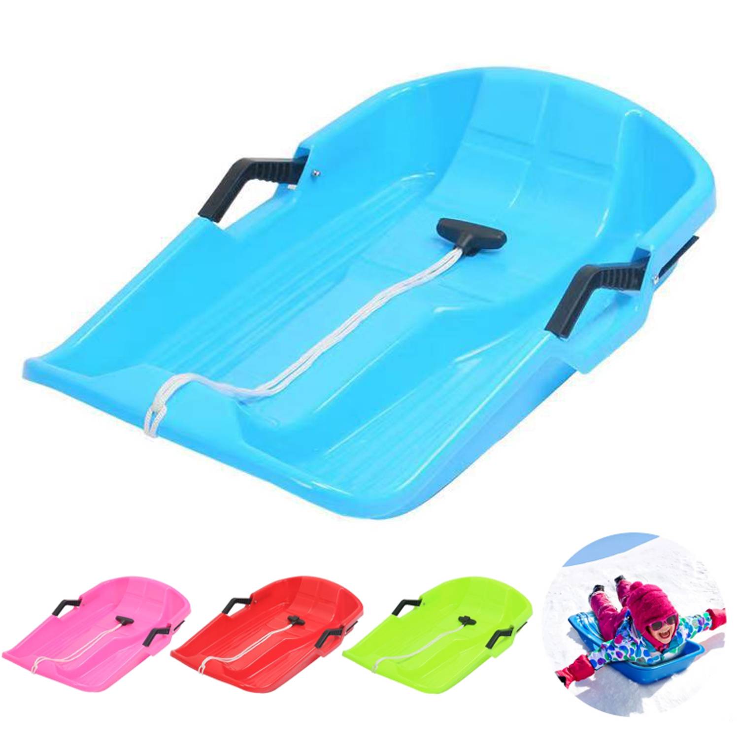 Kid's Plastic Snow Sled 4