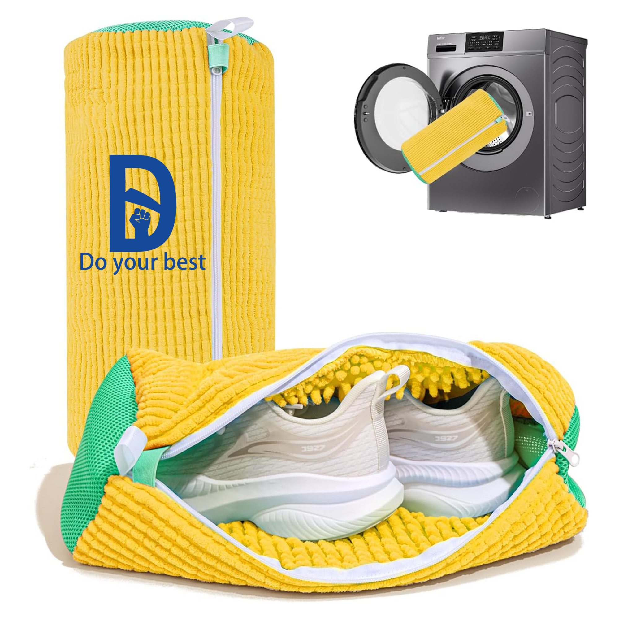 Reusable and Durable Zipper Shoe Washing Bag MOQ100 5