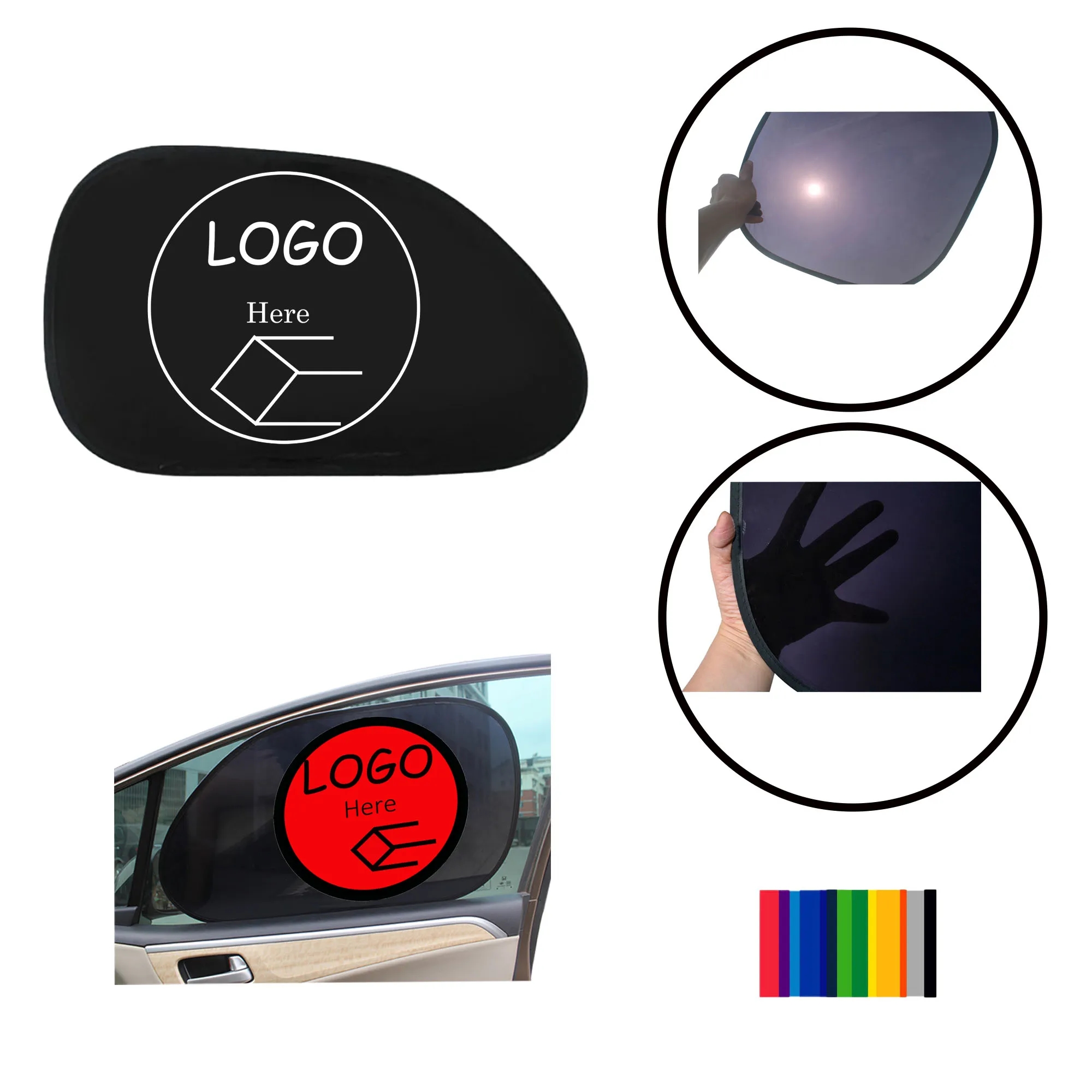 PVC Car Foldable Side Window Sunshade Windshield Umbrella