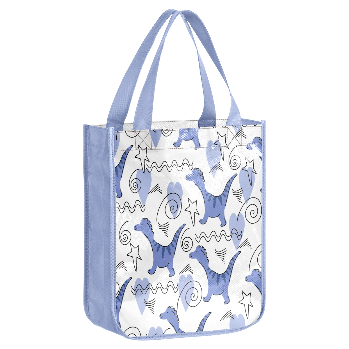 Custom 105gsm Laminated Tote Bag with Round Corner (12'' L x 16'' W x 6'' H) 3