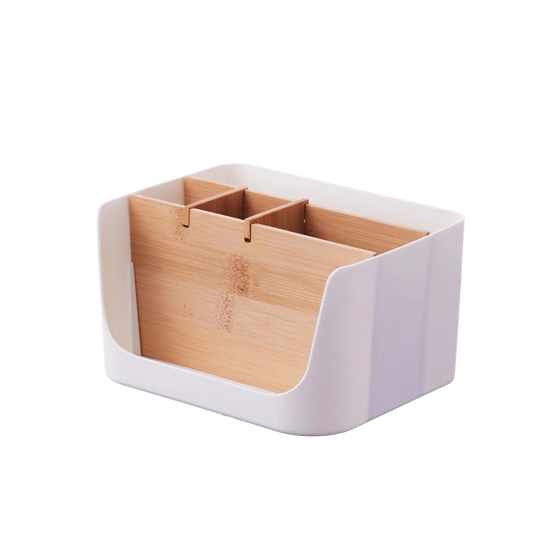 Plastic U-Shaped Small Square 5-Compartment Tabletop Storage 4