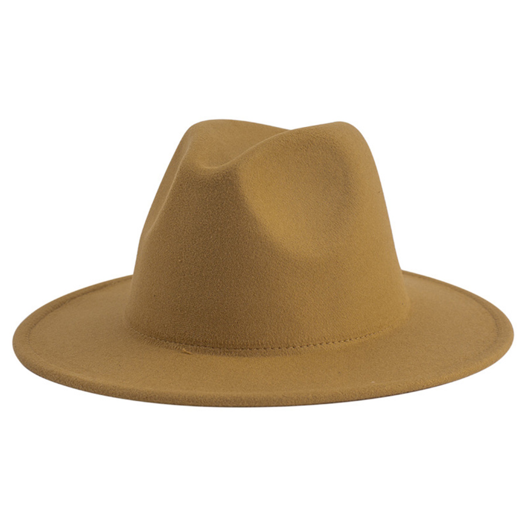 Classic Wide Brim Fedora Hat 10