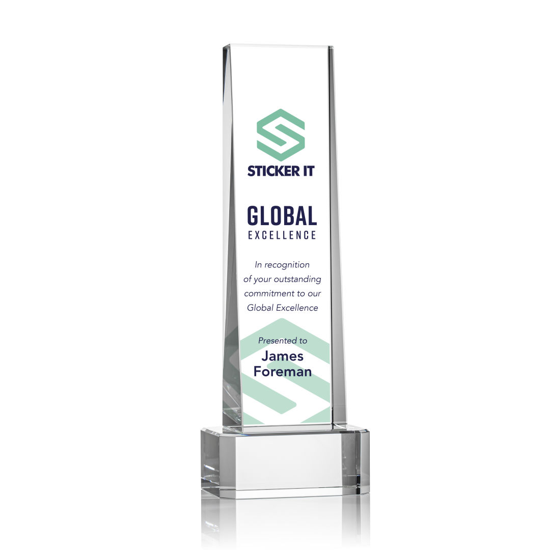 Milnerton VividPrint™ Award on Base - Clear 5