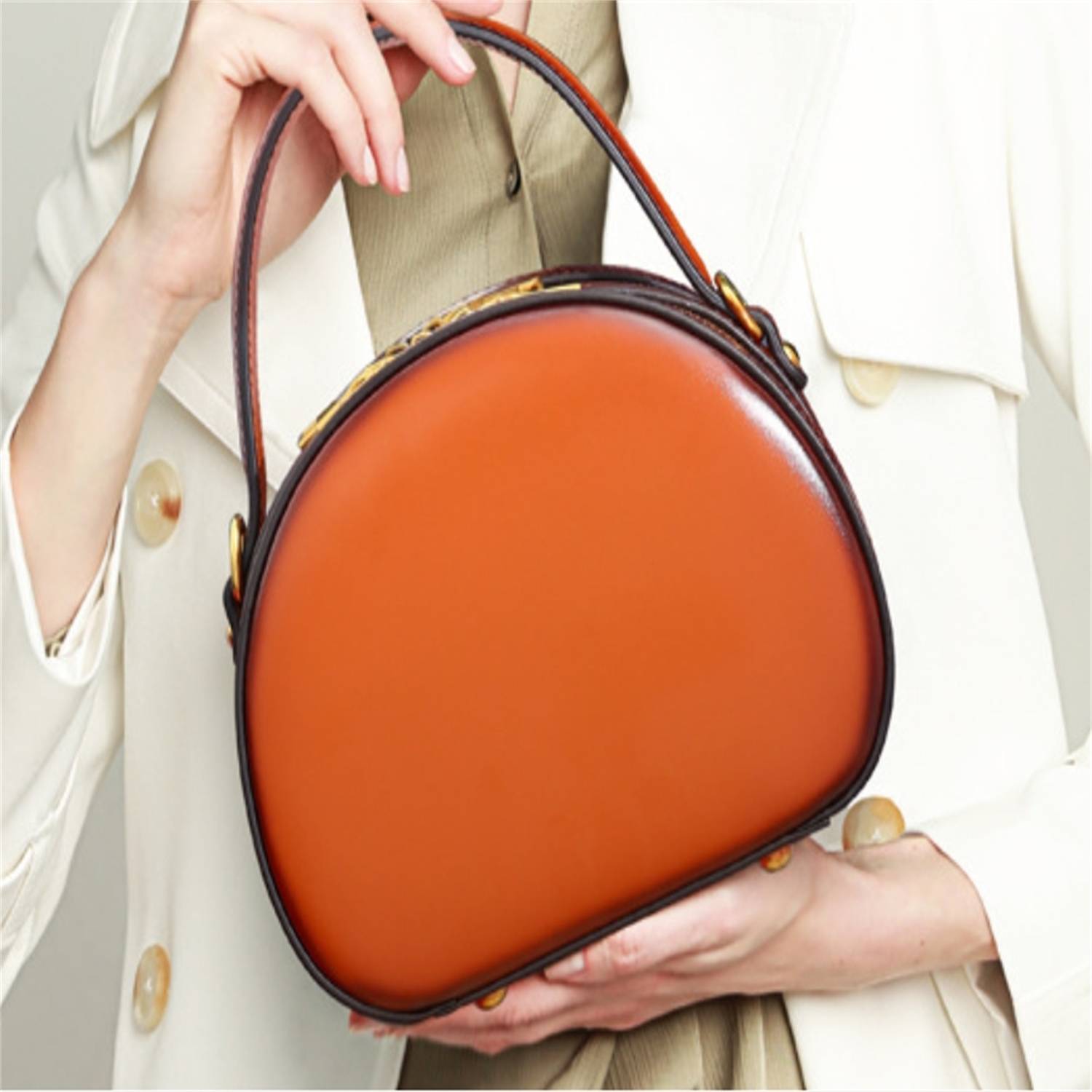PU Leather Advanced Retro French Shoulder Bag 6
