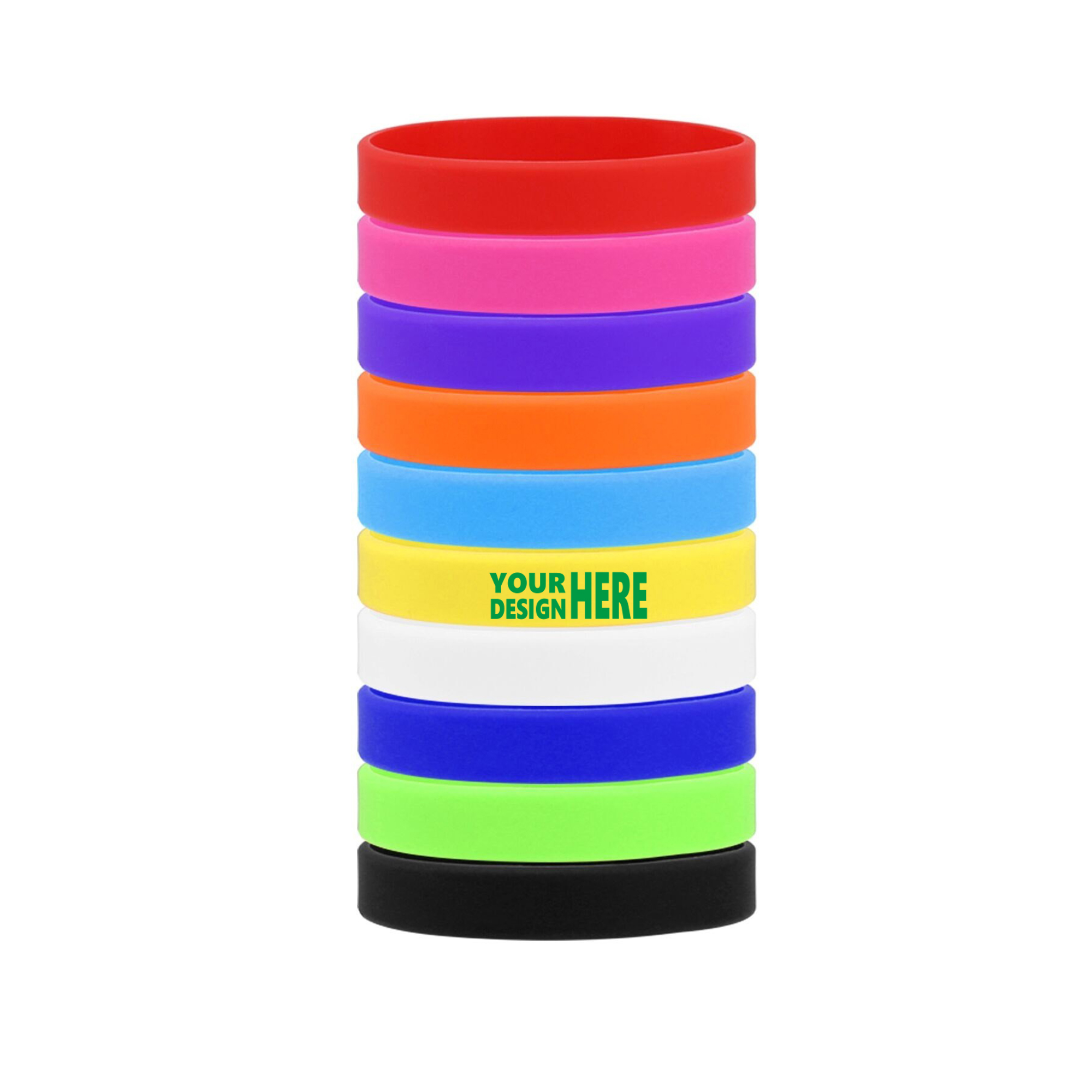 0.5" Adult Silicone Wristband 1