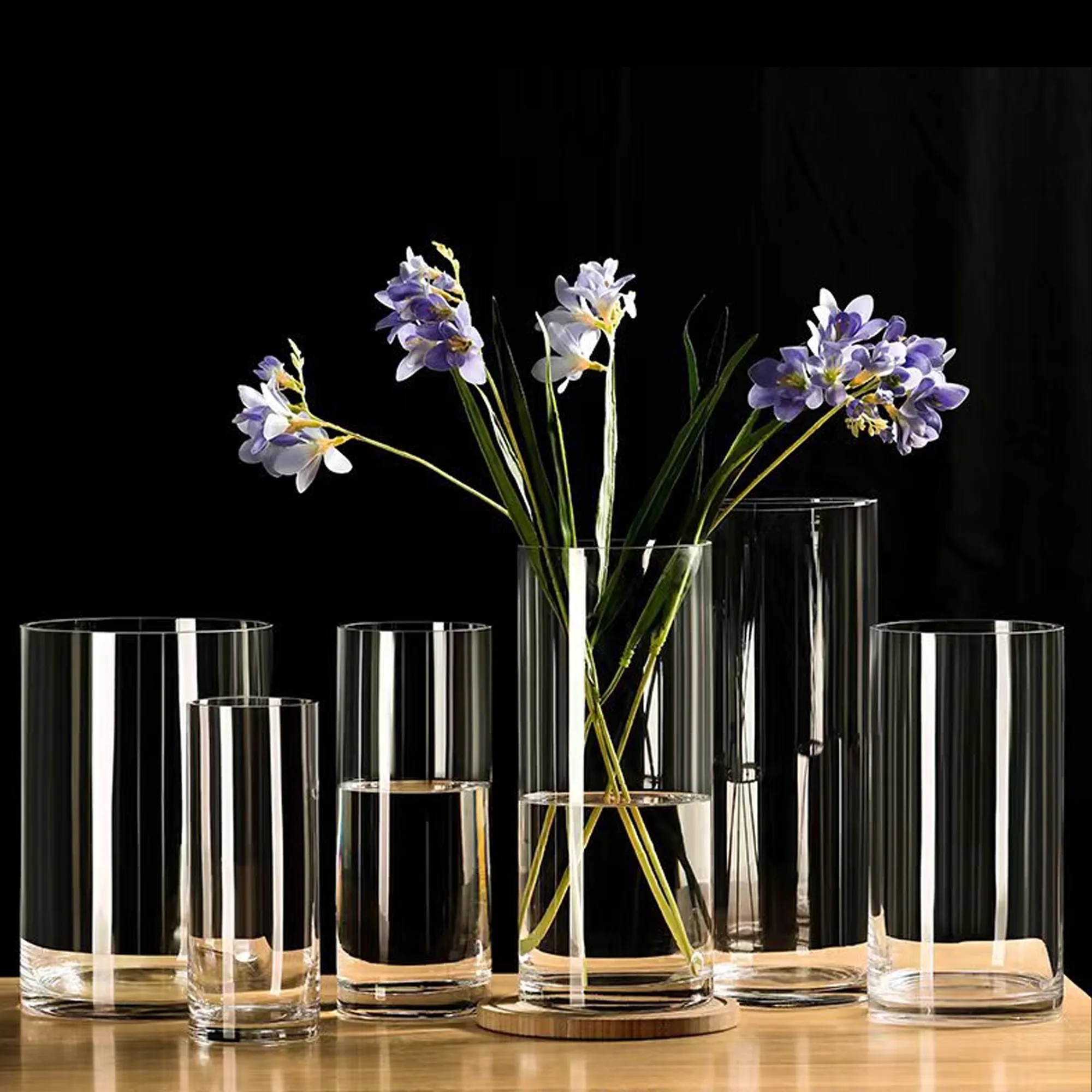 8oz Glass Flower Vases 7