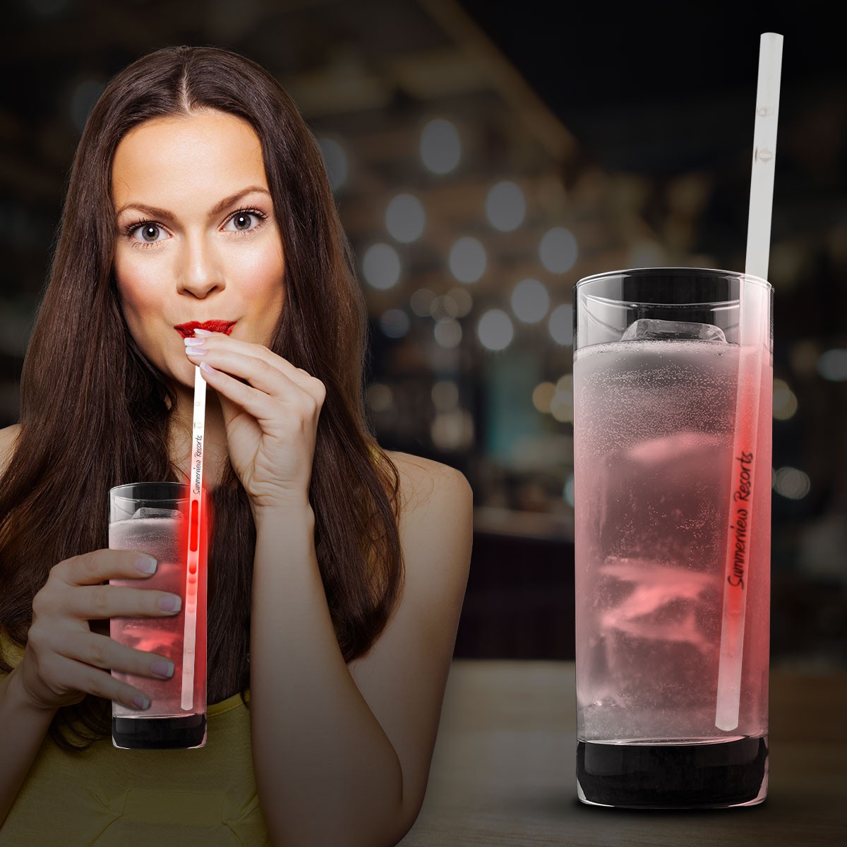 Yellow Glow Go Straws 6