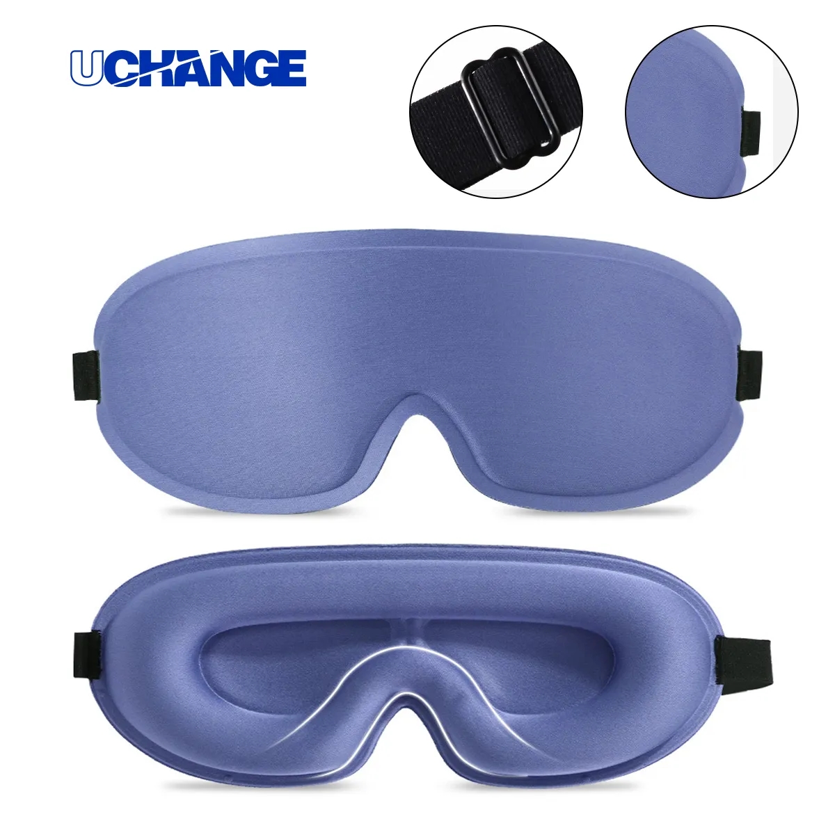 3D Contoured Sleep Mask With Nose Bridge 4