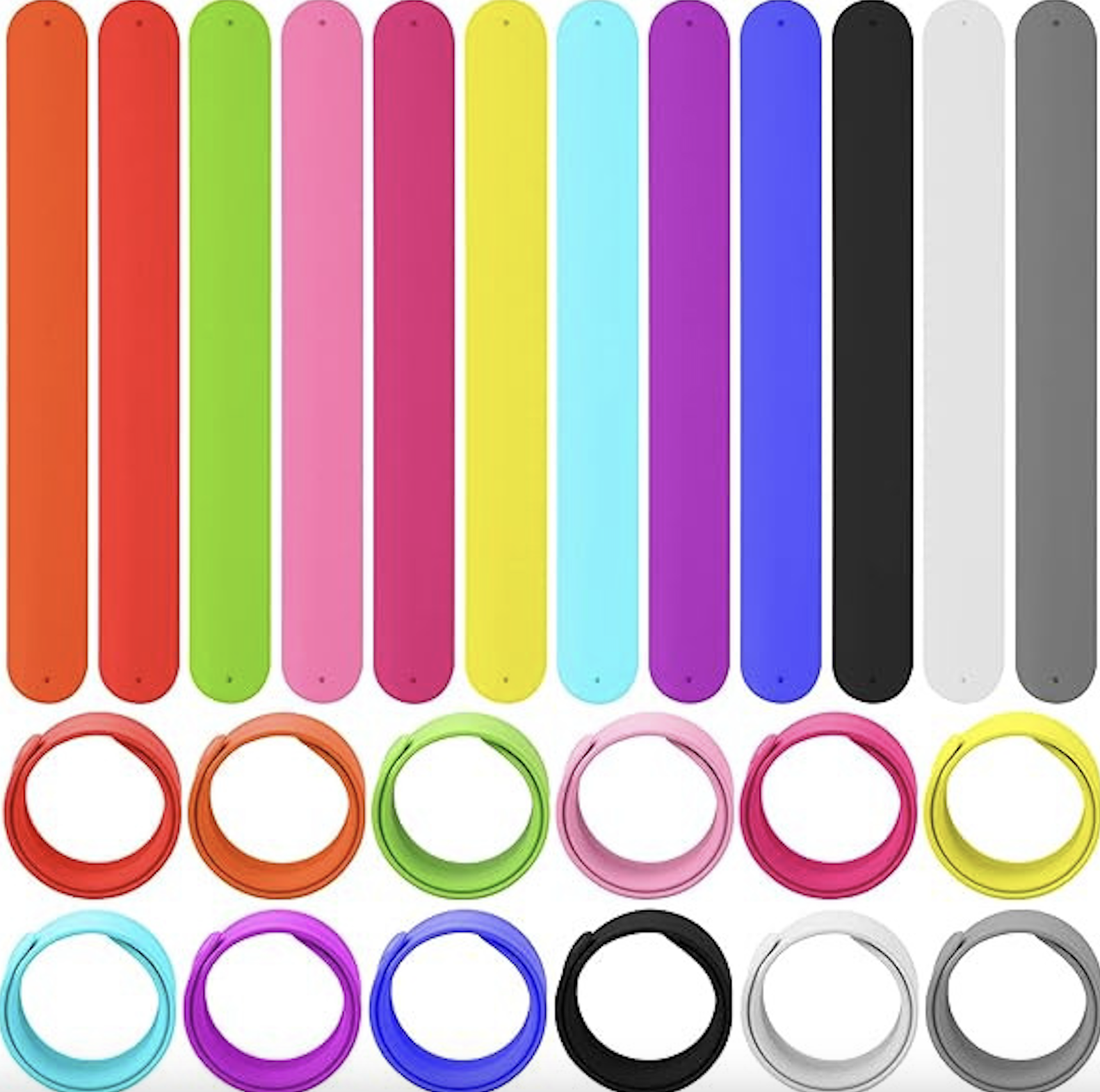 Silicone Slap Bracelet Wrist Ruler 2