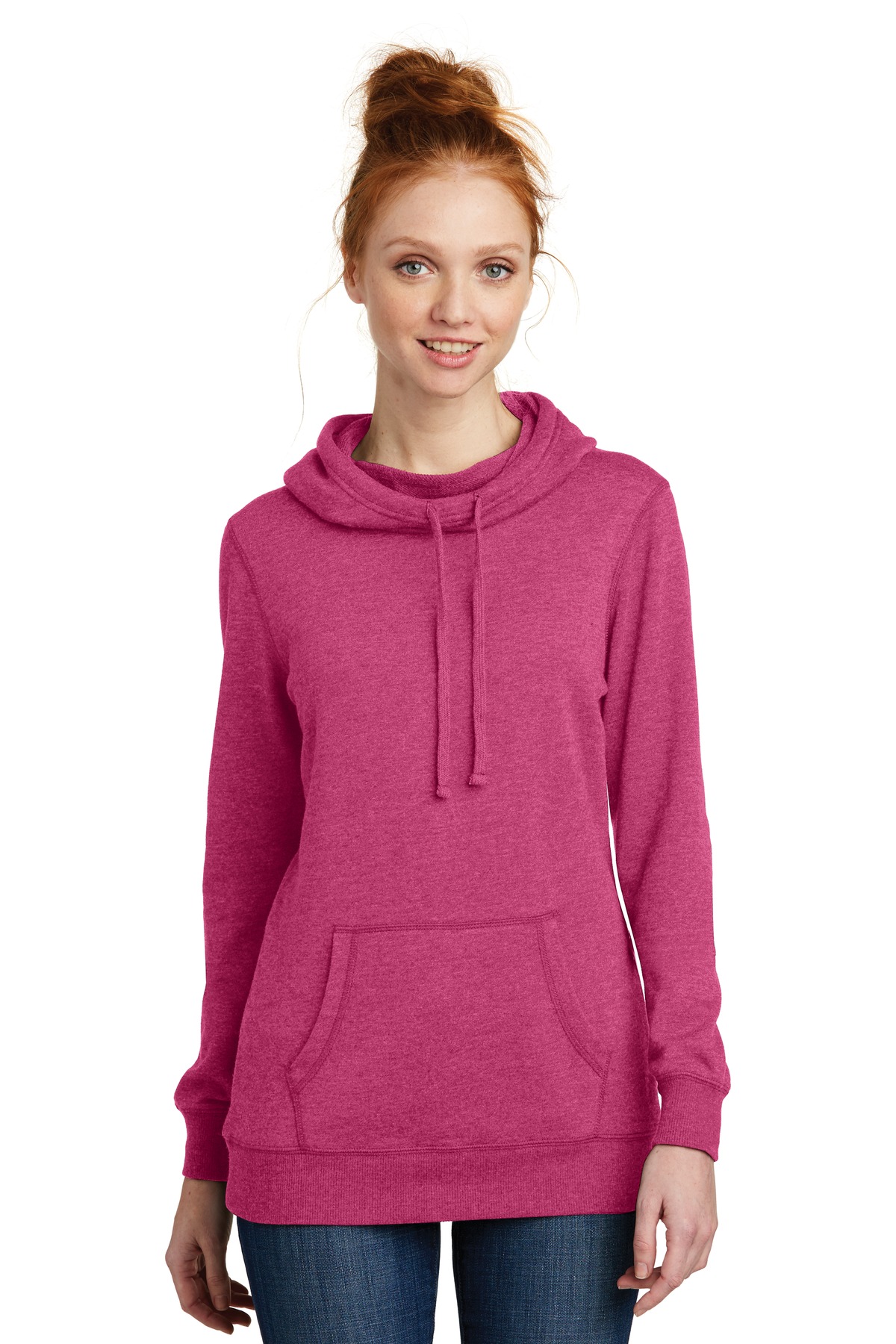 District Women's Lightweight Fleece Hoodie. DM493 9
