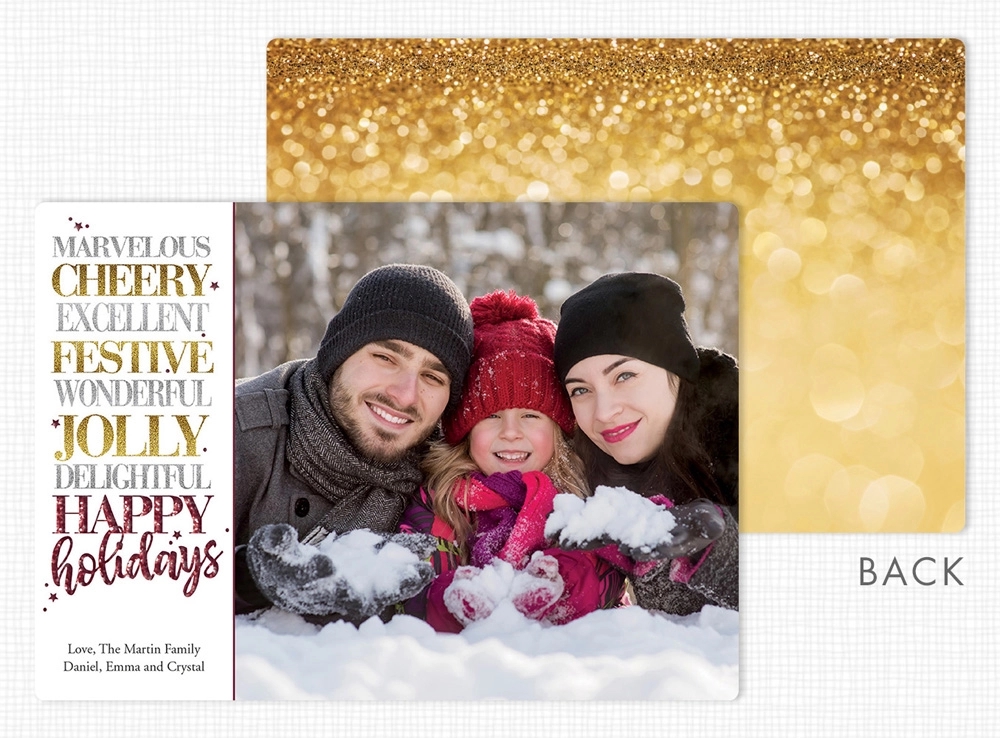 Beyond Expectations Holiday Flat Photo Cards 2