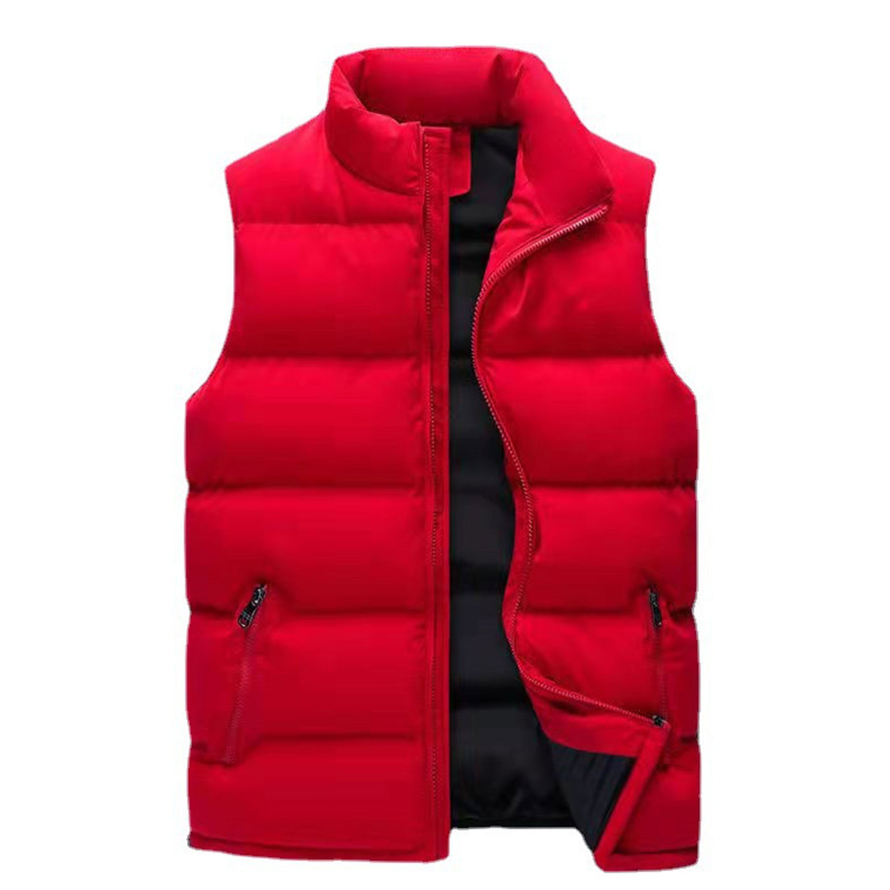 Unisex Winter Warm Stand Collar Vest 3