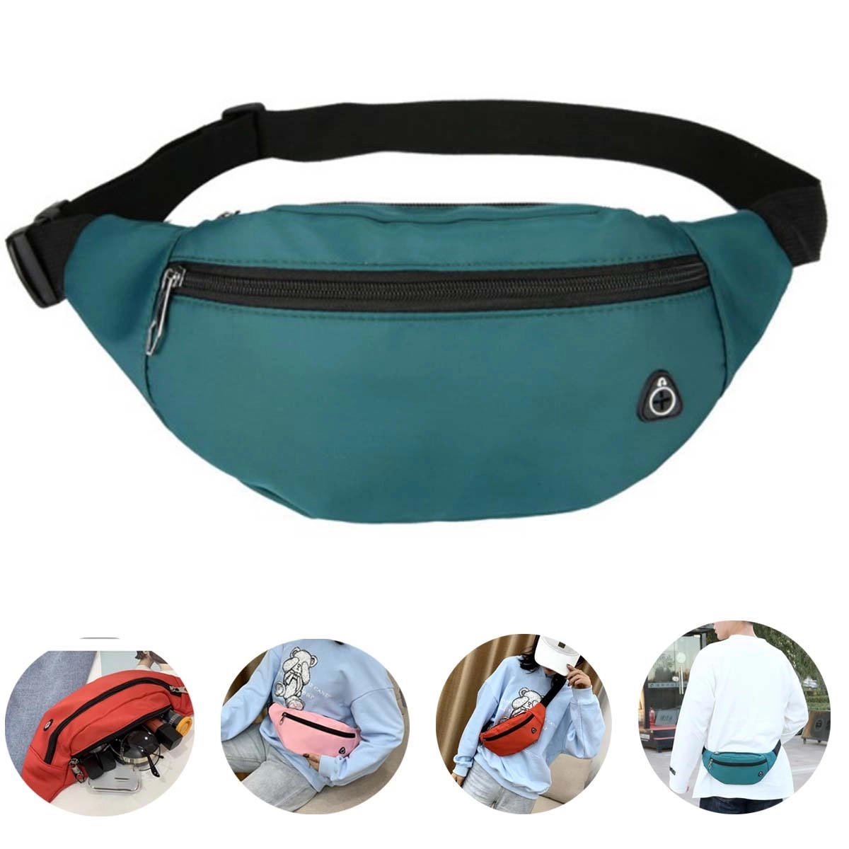 Cross Body Fanny Pack With Headphone Jack 3