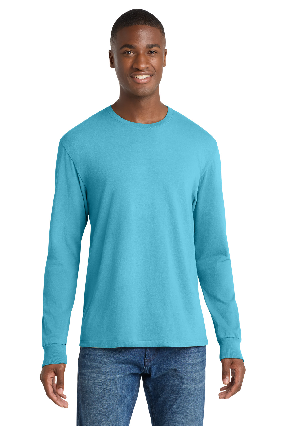 Port & Co Beach Wash Garment-Dyed Long Sleeve Tee PC099LS 115