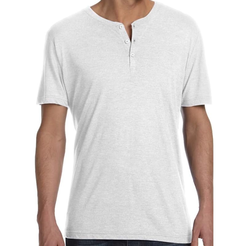 Bella Mens Triblend Short-Sleeve Henley 3